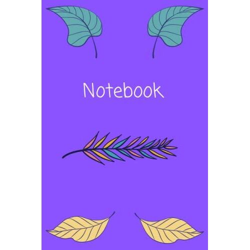 Notebook: Bright And Colorful Styled Blank Lined Notebook