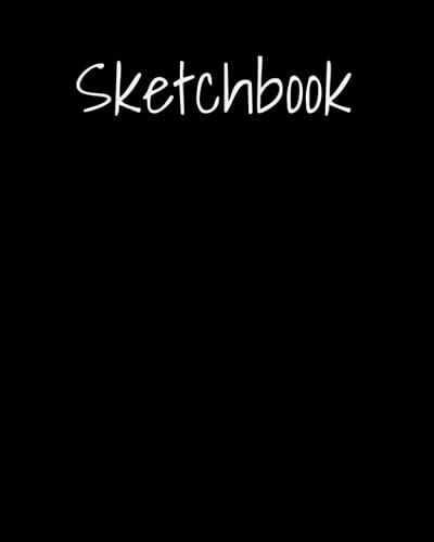Sketchbook 8x10, Black. 130 Pages