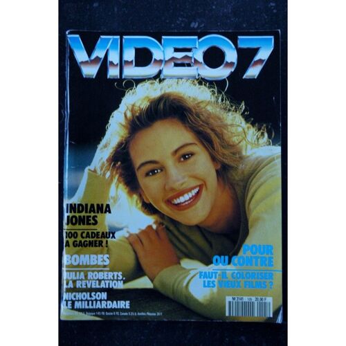 Video 7 105 1990 Indiana Jones Julia Roberts Nicholson Black Rain David Lynch + Cahier