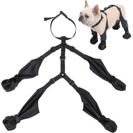Bottes Pour Chiens Imperméables, Chaussures Antidérapantes Pour Chiens - Leggings Pour Bottes De Neige Pour Chiens - Chaussons Respirants Pour Protecteurs De Pattes Avec Bretelles