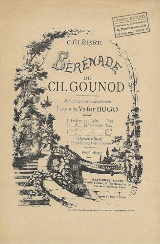 Celebre Sérénade De Ch. Gounod