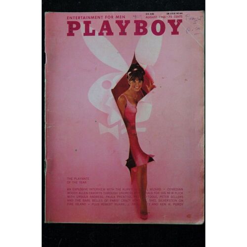 Playboy Us 1965 08 Woody Allen Ursula Andress Paula Prentiss Crazy Horse Lannie Balcom Interview Robert Shelton