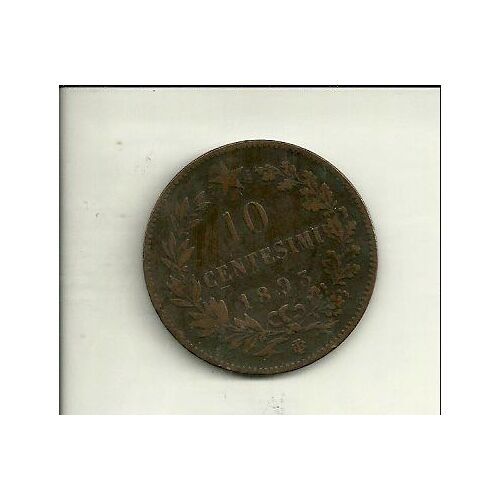 10 Centesimi Humbert 1er 1893 Italie