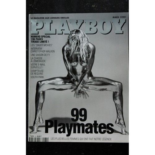 Playboy 074 Mars 1999 Numero Special 196 Pages 99 Playmates Interview Christopher Walken South Park