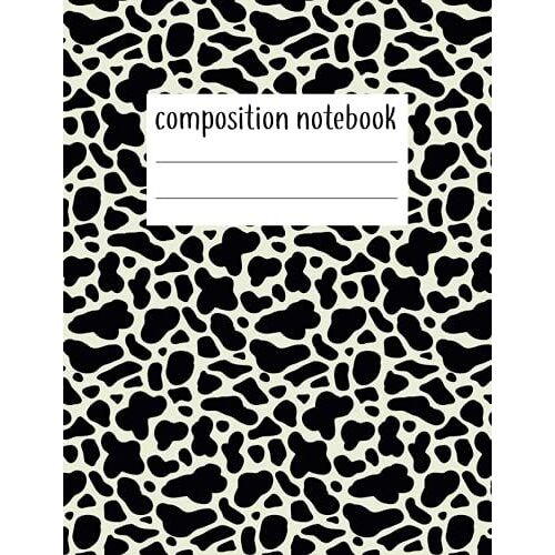 Composition Notebook: Animal Print College Ruled (110 Pages, 8.5 X 11in) Lined Paper