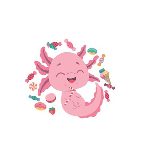 Axolotl Notebook: Workbook For Students Kids Teens Study Notes With More Axolotls, For Men Women Girls Kids, Teens, And Adults, | 8.5" X 11" - 120 Pages