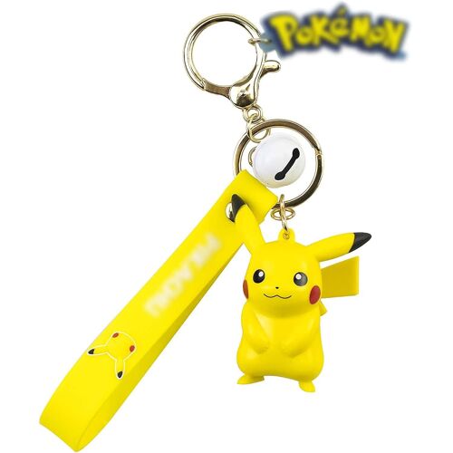 Pokemo_N Porte-Clés Pikach_U Porte-Clés Accessoires Pour Femmes Silicone 1 Set Mignon Kawaii Cadeau Pour Filles