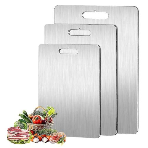 2024 Nouvelle Planche À Découper En Acier Inoxydable - Planches À Découper Pour Kitche, Planche En Acier Inoxydable 304 De Qualité Alimentaire, Planche À Découper Épaisse