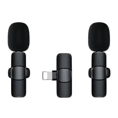 Microphone sans fil pour iphone ipad, microphone Lavalier sans fil avec réduction automatique du bruit