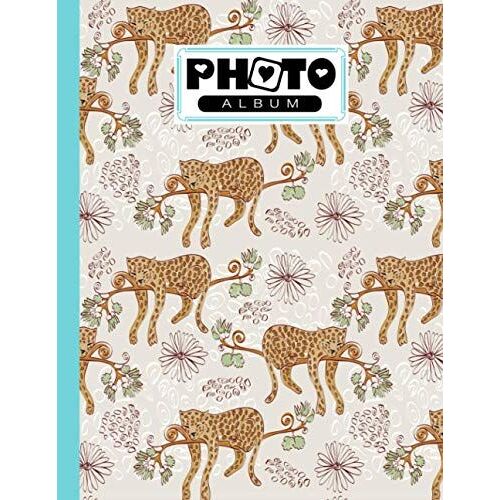 Photo Album: Large Photo Albums With Writing Space Memo, Extra Large Capacity Picture Album | Premium Leopard Cover By Alex Yaulok Lam