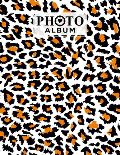 Photo Album: Album, Large Photo Albums With Writing Space Memo, Extra Large Capacity Picture Album, Family, Baby, Wedding, Travel Photo Book, 120 Pages | Leopard Print Cover By Bruno Burger