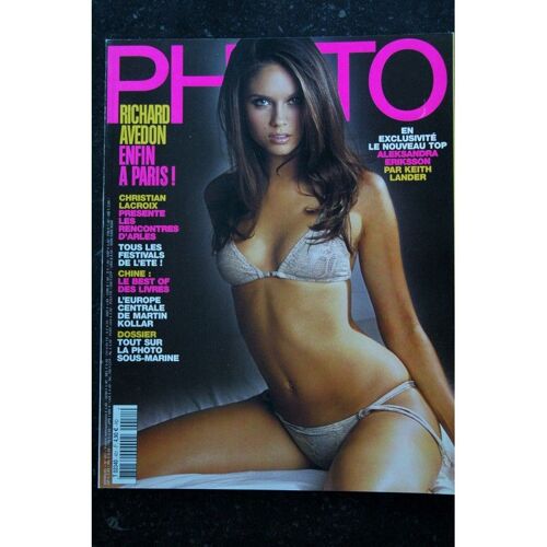 Photo 451 Juillet 2008 Richard Avedon Cover Aleksandra Eriksson Keith Lander