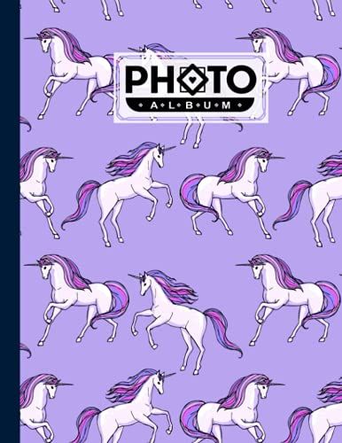 Photo Album: Unicorns Album, Large Photo Albums With Writing Space Memo, Extra Large Capacity Picture Album, Family, Baby, Wedding, Travel Photo Book, 120 Pages, Size 8.5" X 11" By Anton Busse
