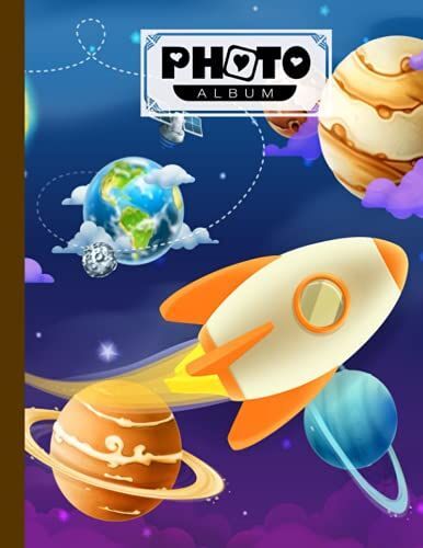 Photo Album: Album, Large Photo Albums With Writing Space Memo, Extra Large Capacity Picture Album, Family, Baby, Wedding, Travel Photo Book, 120 Pages | Universe Cover By Helga Herrmann