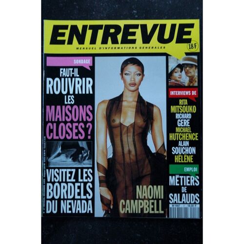 Entrevue 17 1993 Décembre Naomi Campbell Hélène Jodie Foster Les Rita Mitsouko Pelé Richard Gere