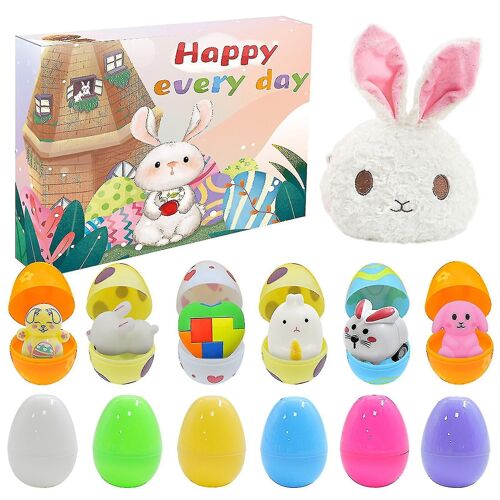 Oeuf de Pâques Oeufs en plastique Drôle d'oeuf de Pâques Jouets Drôle d'oeufs surprise en plastique Panier de Pâques Farces pour tout-petits garçons filles oeuf