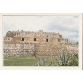 Kabah, " Vue Générale De Codz Poop ", Mexique.