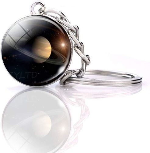 Système Solaire Planète Porte-Clés Accessoires Pendentif Glow In The Dark Saturn -