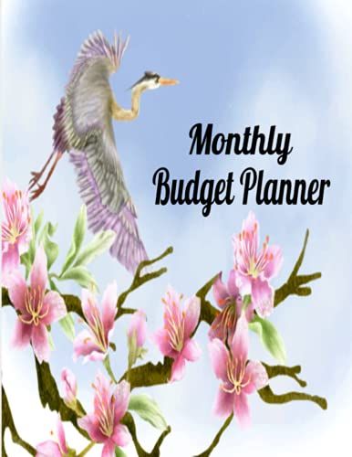 Monthly Bills Budget Finance Planner A Beautiful Watercolor Design Monthly Expense Tracker Log Book