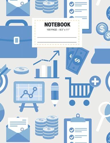Notebook: Wide Ruled Lined Paper Composition Notebook For Kids Teens Students For Back To School And College, Notes Writing, Finance Tracking Journal
