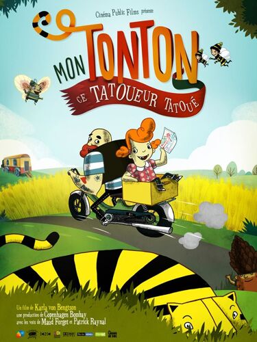 Mon Tonton Ce Tatoueur Tatoué (Tigre Og Tatoveringer) - Véritable Affiche De Cinéma Pliée - Format 120x160 Cm - De Karla Von Bengston, Karla Von Bengtson Avec Lars Bom, Anna Sander Bie- 1997 