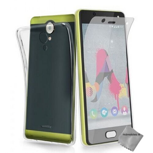 Housse etui coque gel fine pour Wiko U Feel + film ecran - TRANSPARENT TPU