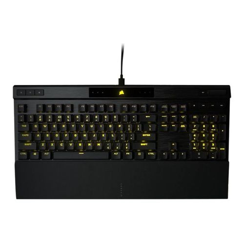 CORSAIR Gaming K70 RGB PRO - Clavier - rétroéclairé - USB - AZERTY - Français - commutateur : CHERRY MX Speed Silver - aluminium brossé noir anodisé