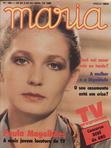 Maria (Edition Portugal) / 21-04-1982 N°180 : Lady Diana / Di (2p) - Matt Dillon (1p)Paula De Magalhaes (2p) - Natalie Wood (2p)