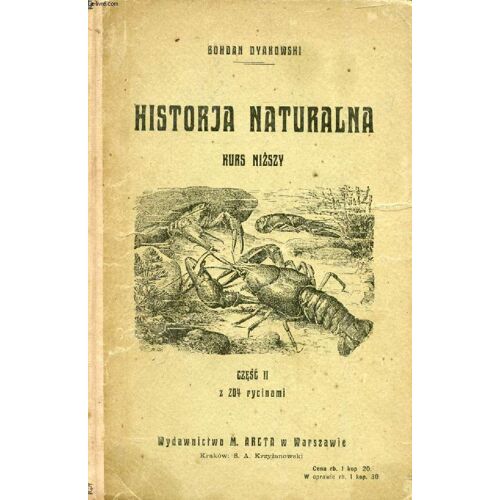 Historja Naturalna, Kurs Nizszy Ulozony Pdlug Zbiorowisk (Histoire Naturelle)