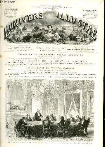 L'univers Illustre - Douxieme Annee N° 732 Conférence Au Ministère Des Affaires Étrangères, Pour Le Règlement Du Conflit Gréco-Turc; Dessin De M. Paul Philippoteaux