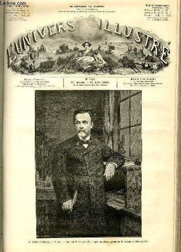 L'univers Illustre - Vingt-Septieme Annee N° 1535 M. Louis Pasteur, De L'institut