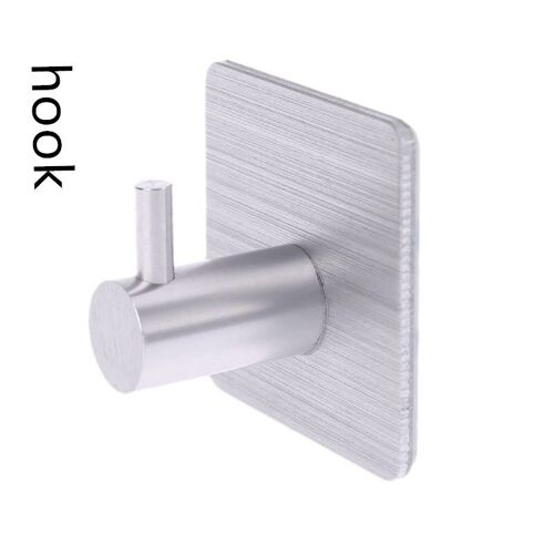 Crochets muraux en alliage d'aluminium, forte auto-adhésive, crochet de cuisine, salle de bains, porte-serviettes étanche, crochets de vêtements, crochets de support