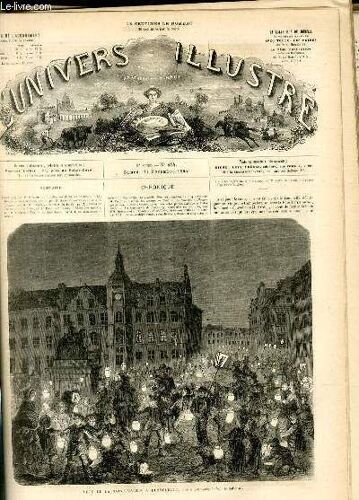 L'univers Illustre - Huitieme Annee N° 484 Fête De La Saint-Martin À Dusseldorf