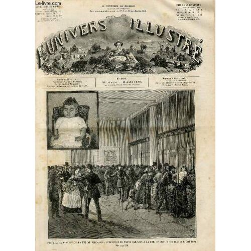 L'univers Illustre - Vingt-Neuvieme Annee N° 1638 Paris
