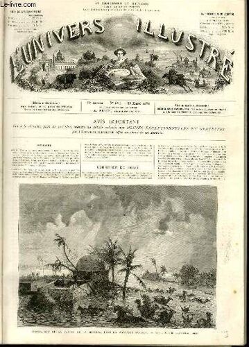 L'univers Illustre - Dix-Septieme Annee N° 992 Inondation De La Plaine De La Mitidja, Dans La Province D'alger