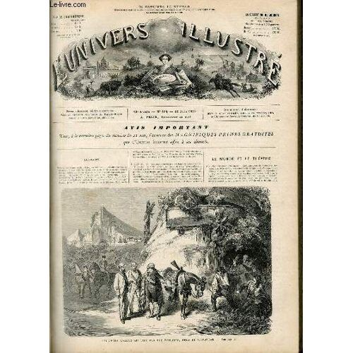 L'univers Illustre - Treizieme Annee N° 804 Touristes Anglais Arrêtés Par Des Brigands, Près De Gibraltar