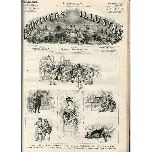 L'univers Illustre - Vingt-Huitieme Annee N° 1601 Théâtre De L'opéra-Comique