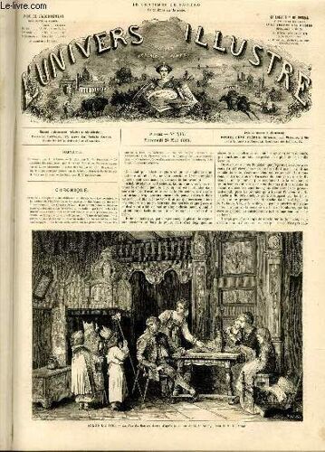 L'univers Illustre - Huitieme Annee N° 435 Salon De 1865 - La Fête Des Rois En Alsace