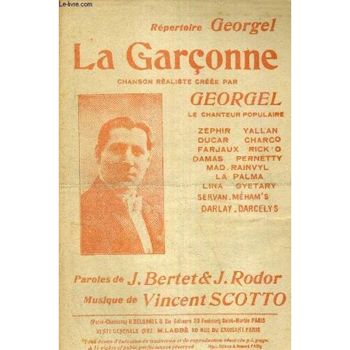 La Garconne - Chanson Realiste