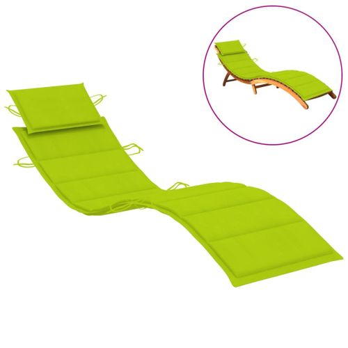 Coussin De Chaise Longue Vert Vif 186x58x3 Cm Vidaxl