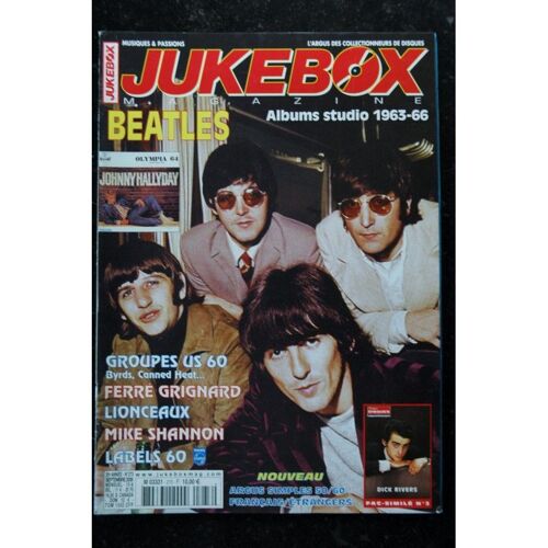 Jukebox 273 - 2009 - Beatles Byrds Canned Heat Lionceaux Fac-Similé France Disques Dick Rivers