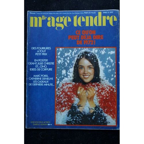 Mademoiselle Age Tendre N° 86 1972 01 Isabelle Adjani Cover - Julie Christie Poster - Deneuve Mastroianni