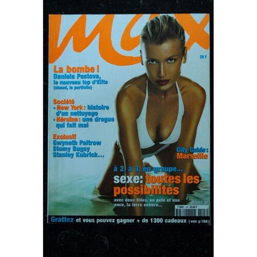 Max 107 1998 Oct Cover Daniela Pestova Top Elite Helena Noguerra Stomy Bugsy Avedonce