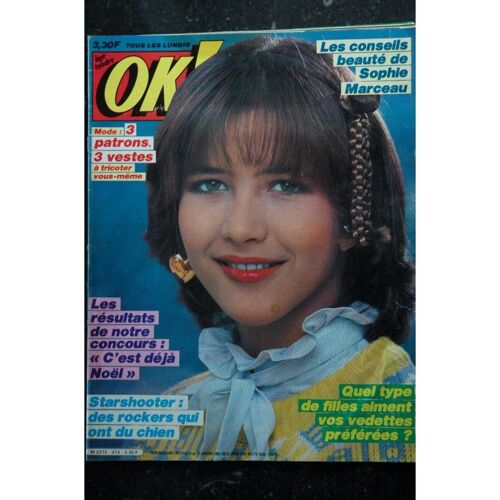 Ok ! Âge Tendre 313 Cover Sophie Marceau + 2 P Yoko Ono Poster Europe 1 Jean Loup Lafont