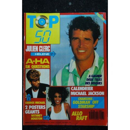 Top 50 078 1987 08 Julien Clerc A-Ha + Posters George Michael Withney Houston Off Goldman