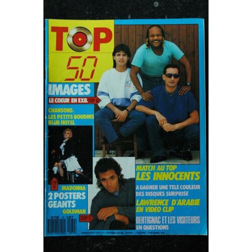 Top 50 079 1987 09 Images Madonna Goldman Innocents Lawrence D'arabie Bertignac Les Petits Boudins Blue Hotel