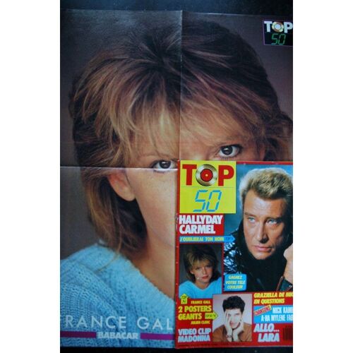 Top 50 062 1987 05 Johnny Hallyday Carmel Madonna Lara + Posters France Gall Nick Hamen