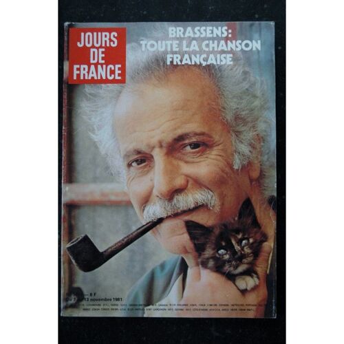 Jours De France 1401 7 Au 13 Nov. 1981 Georges Brassens Cover + 14 P. - Diana - Eddy Mitchell Isabelle Huppert