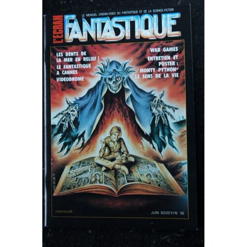 L'écran Fantastique N° 35 * 1983 * Les Dents De La Mer War Games Monty Python Poster