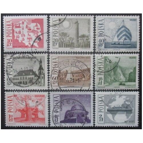 Pologne Série N°1555 Au 1563 Tourisme Oblitéré